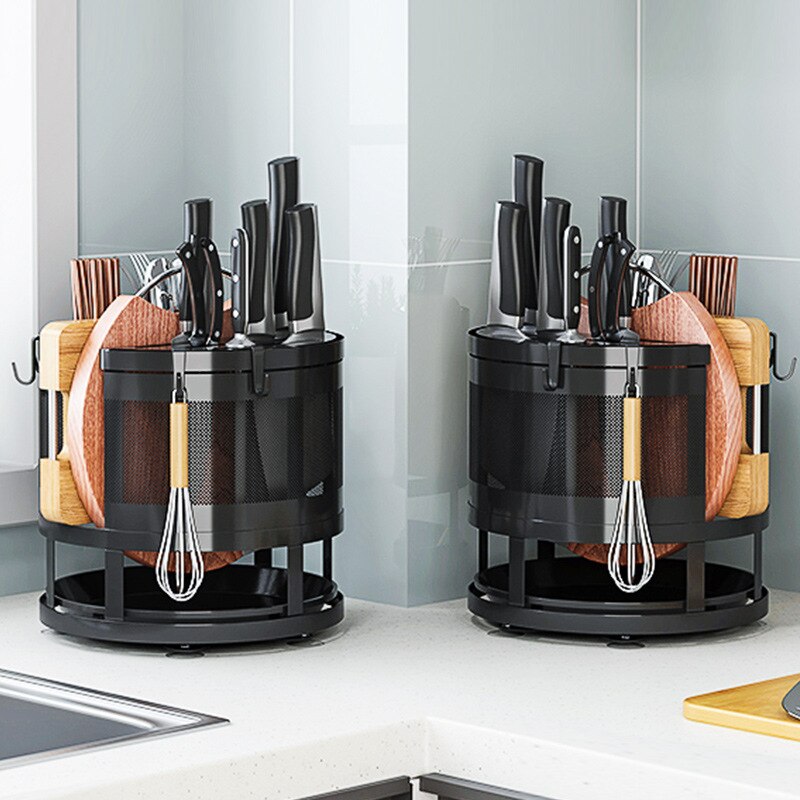 360�� Rotating Kitchen Organizer Shelf Box image 2