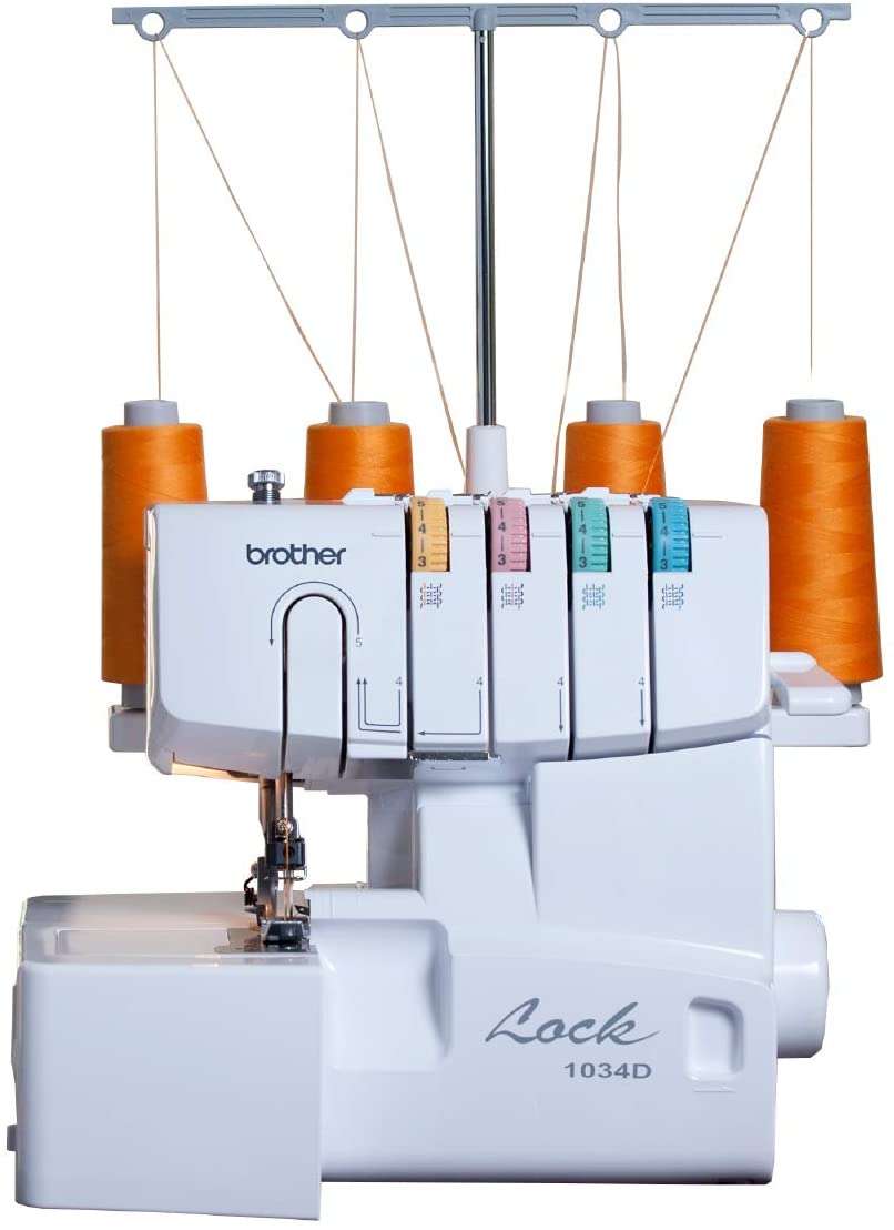 1034D Serger, Heavy-Duty Metal Frame Overlock Machine, 1,300 Stitches Per Minute, Removeable Trim Trap, 3 Included Accessory Feet image 1
