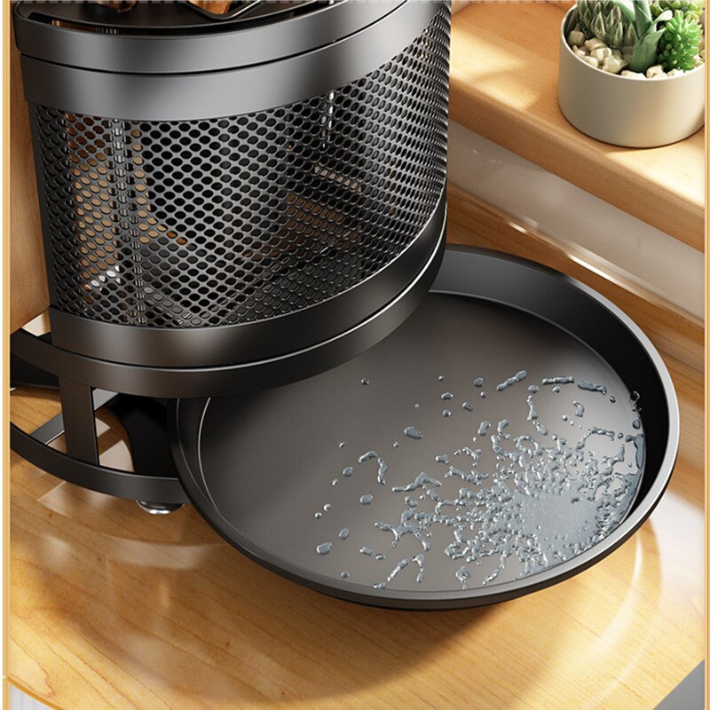 360�� Rotating Kitchen Organizer Shelf Box image 4