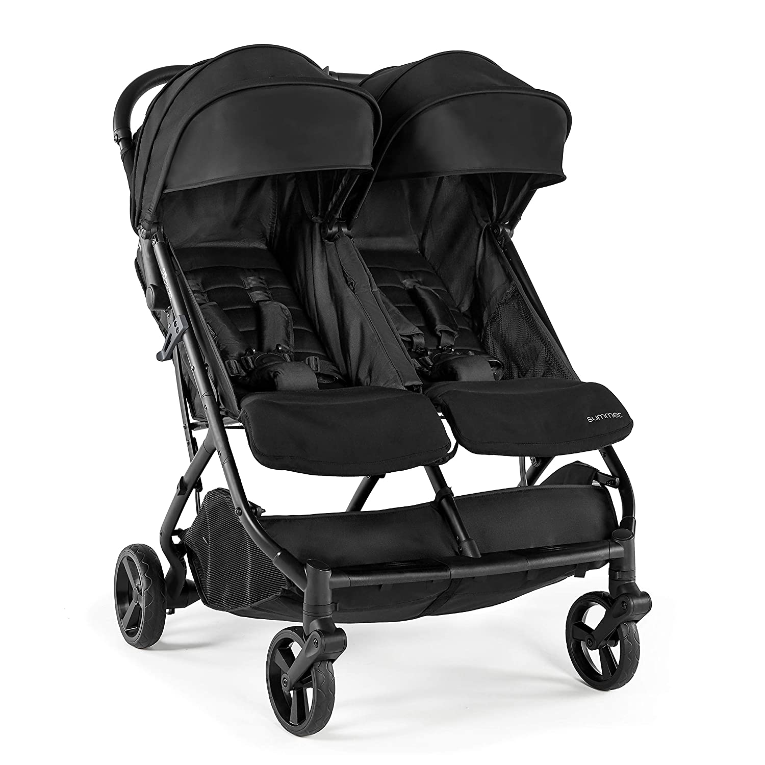 3Dpac CS+ Double Stroller, Black ?C Car Seat Compatible Baby Stroller ?C Lightweight Stroller with Convenient One-Hand Fold image 2