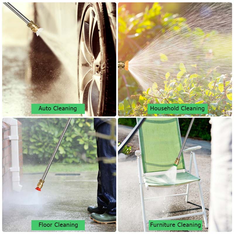 3500PSI Electric Pressure Washer, 1800W 2.6 GPM Portable Electric Power Washer with 4 Nozzles image 6